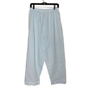 Women’s 1X Light Blue Elastic Waist Lounge Pants Pajama Bottoms Plus Size Stains